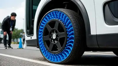 Neumáticos sin aire. Neumáticos sin aire.