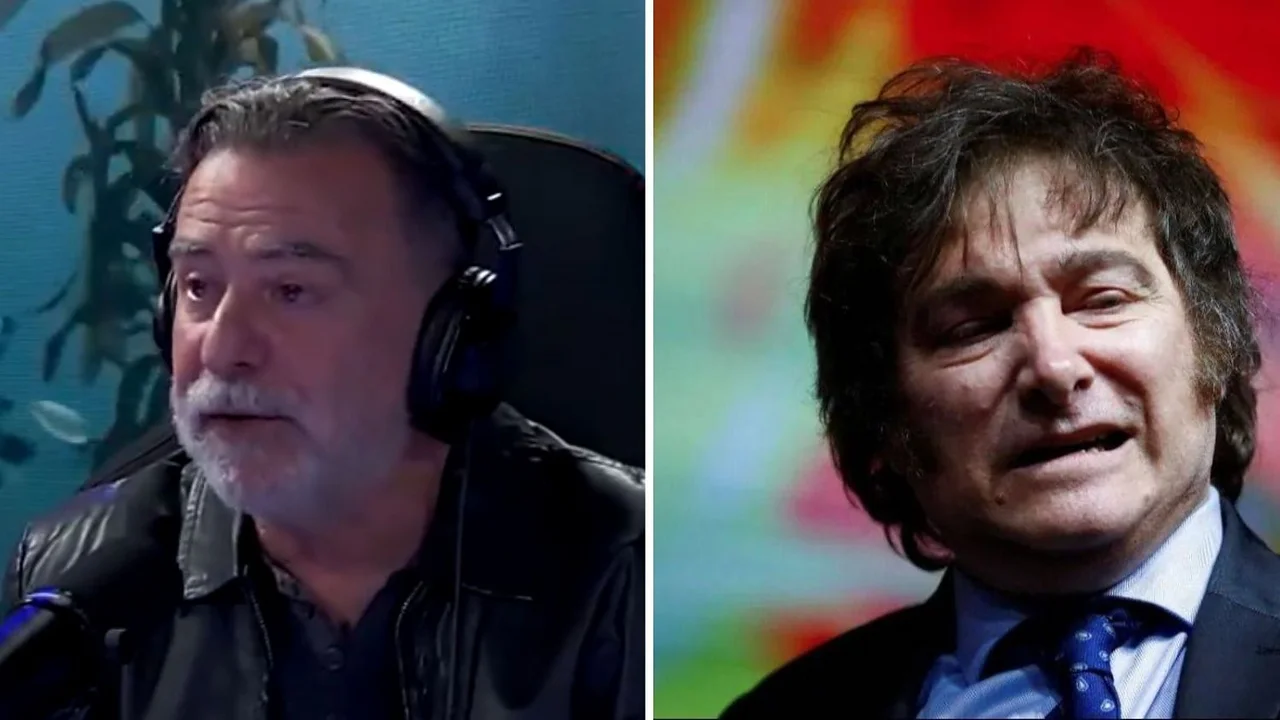 Reynaldo Sietecase y Javier Milei