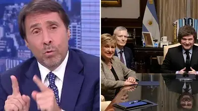 Eduardo Feinmann y JAvier Milei Eduardo Feinmann y JAvier Milei