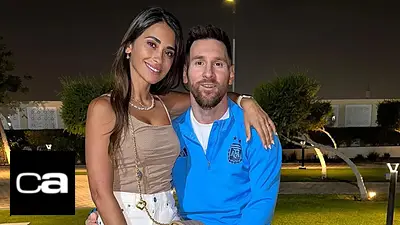 Messi y Antonella Messi y Antonella