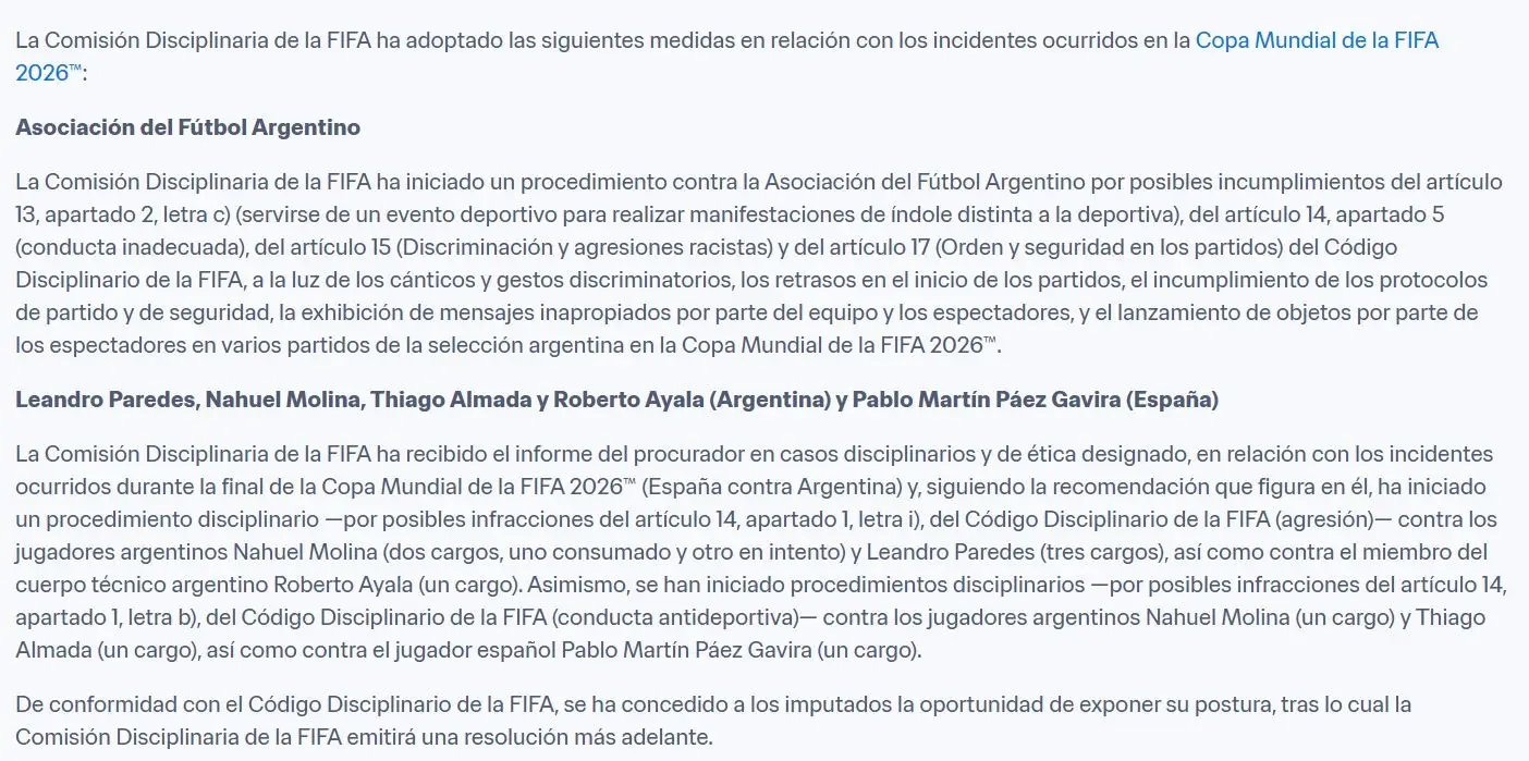 Selección Argentina, Mundial 2026, FIFA