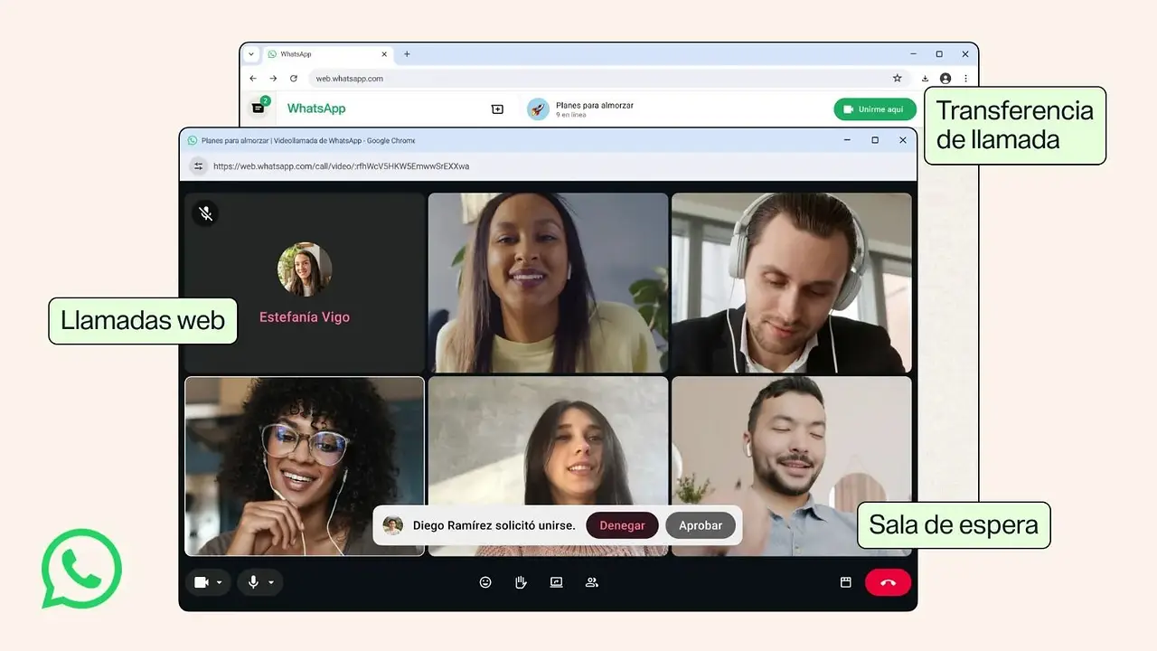 WhatsApp sumó videollamadas en su versión web