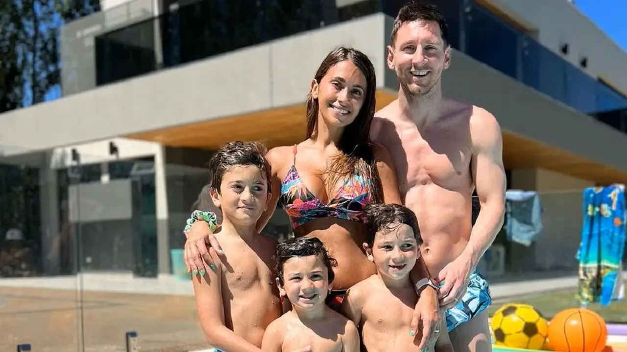 Messi y su familia