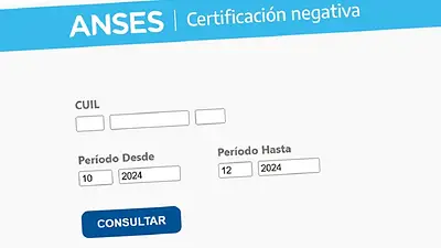 Certificación negativa de ANSES. Certificación negativa de ANSES.