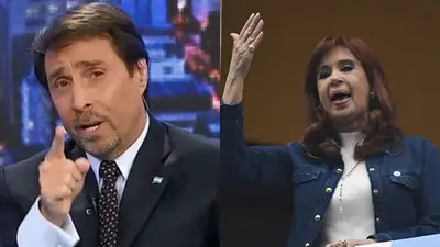 Eduardo Feinmann y Cristina Kirchner. Eduardo Feinmann y Cristina Kirchner.