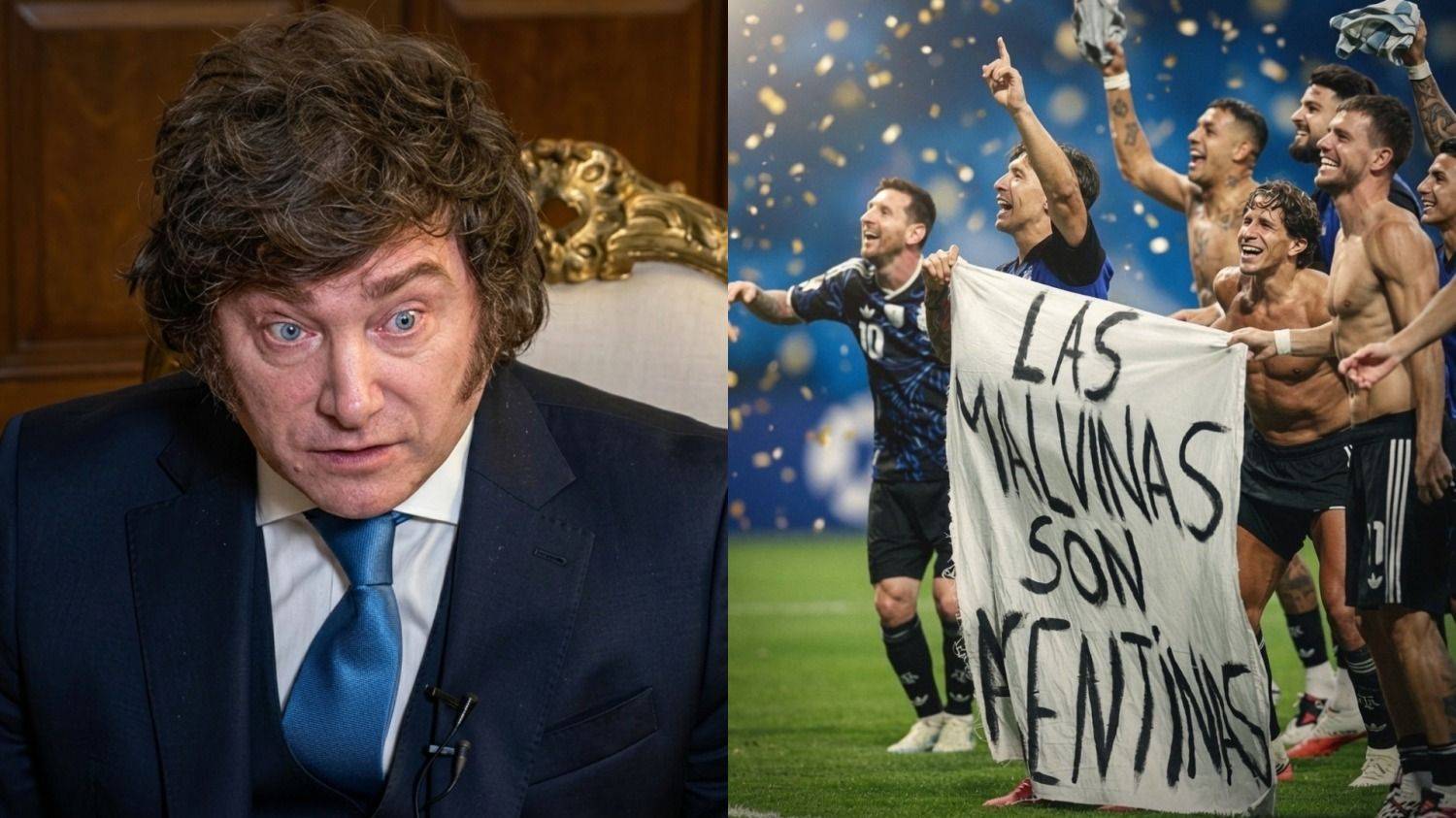 Milei contra la Selección por la bandera de Malvinas: "No hay que mezclar agua y aceite" | El presidente volvió a marcar diferencias