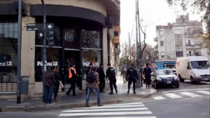 Amenaza de bomba en la redacción de Página/12