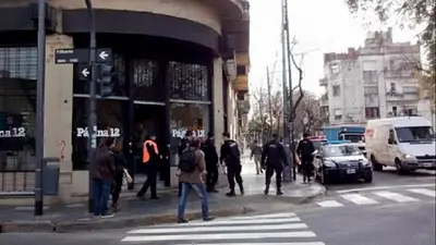 Amenaza de bomba en la redacción de Página/12 Amenaza de bomba en la redacción de Página/12