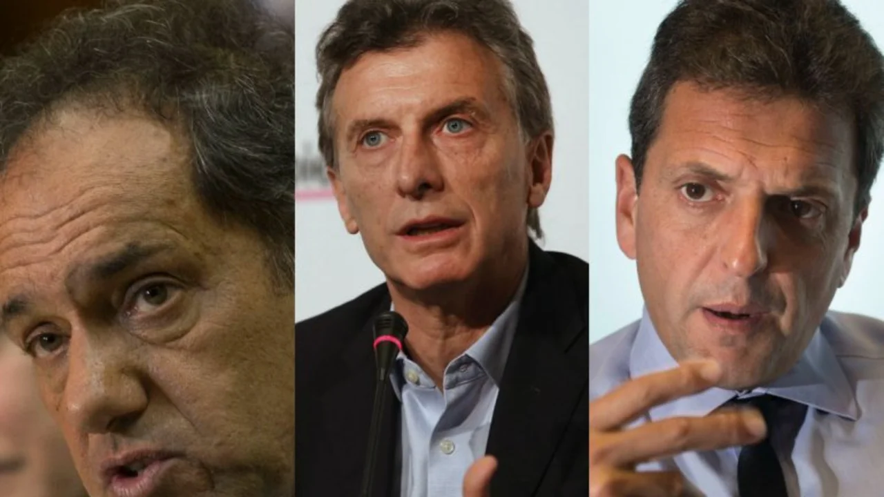 Scioli, Macri y Massa debatirán antes de las elecciones