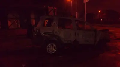 Incendiaron la camioneta del Pollo Sobrero Incendiaron la camioneta del Pollo Sobrero