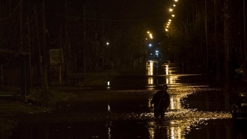 La sudestada provocó inundaciones en Quilmes