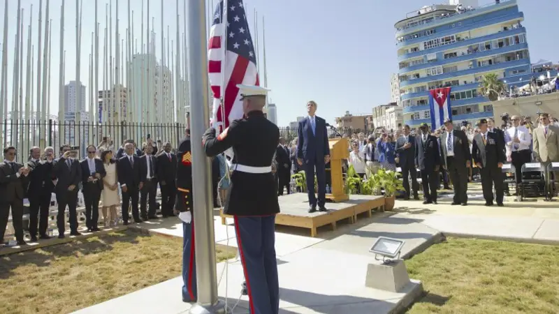 EE.UU. abrió su embajada en Cuba: "No somos enemigos ni rivales, somos vecinos"