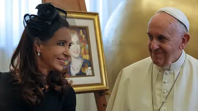 Cristina destacó el gesto del Papa por Malvinas Cristina destacó el gesto del Papa por Malvinas