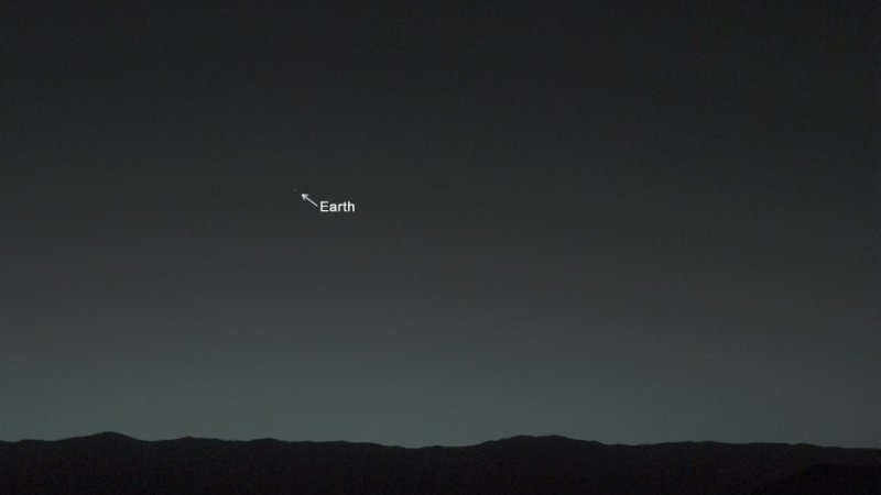 Así se ve la Tierra desde Marte