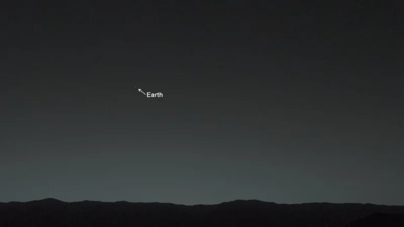 Así se ve la Tierra desde Marte