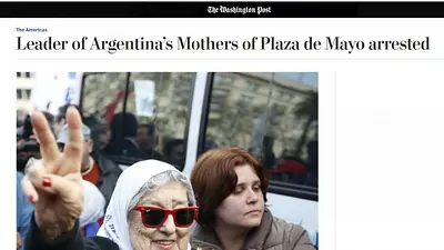Los diarios del mundo se hicieron eco del pedido de detención de Hebe de Bonafini Los diarios del mundo se hicieron eco del pedido de detención de Hebe de Bonafini