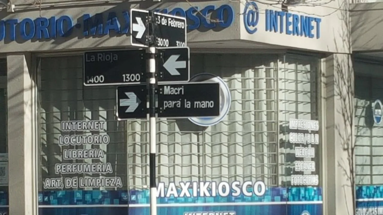 Una calle en Mar del Plata homenajeó la frase de Hebe: "Macri, pará la mano"