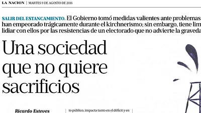 La Nación insiste: ahora pidió una fuerte devaluación, más ajuste y apoyó el desempleo La Nación insiste: ahora pidió una fuerte devaluación, más ajuste y apoyó el desempleo