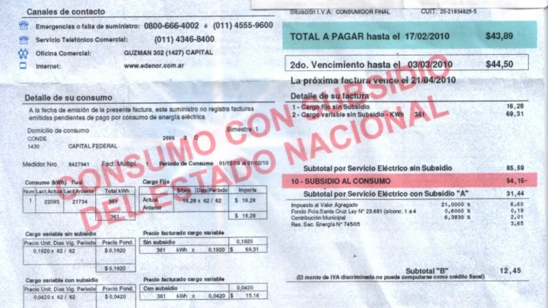 Para frenar la inflación, proponen un descuento en las tarifas