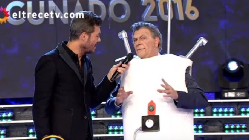 Tinelli y una nueva imitación de Macri: llegó el "termomauri"