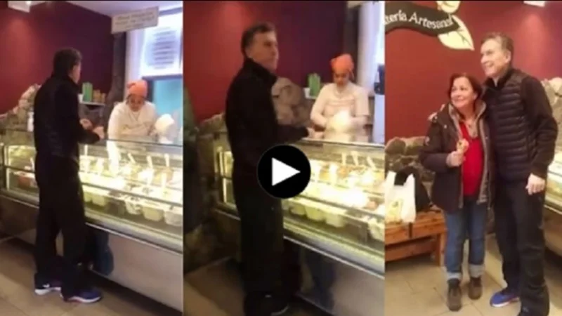 Un clásico: ahora atrapan a Macri "in fraganti" de compras en el sur