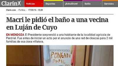Los desopilantes memes sobre la visita de Macri al baño de una vecina Los desopilantes memes sobre la visita de Macri al baño de una vecina