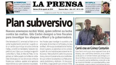 La polémica tapa de un diario sobre un supuesto "plan subversivo" La polémica tapa de un diario sobre un supuesto "plan subversivo"