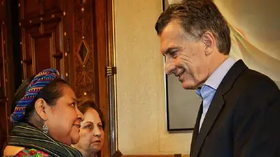 Una premio nobel de la Paz cuestionó a Macri por Milagro Sala Una premio nobel de la Paz cuestionó a Macri por Milagro Sala