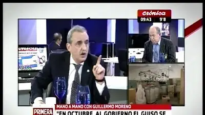 Tenso momento en vivo entre Moreno y Gelblung por las medidas de Macri Tenso momento en vivo entre Moreno y Gelblung por las medidas de Macri