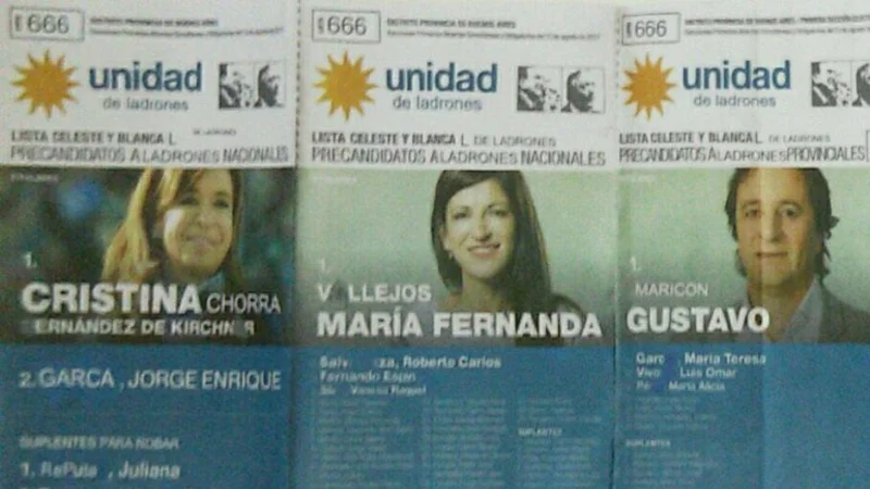 Denuncian que Cambiemos reparte boletas truchas de Cristina Kirchner para impugnar el voto
