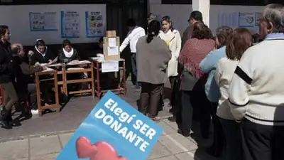 Durante los comicios, habrá mesas especiales para inscribir la donación de órganos Durante los comicios, habrá mesas especiales para inscribir la donación de órganos