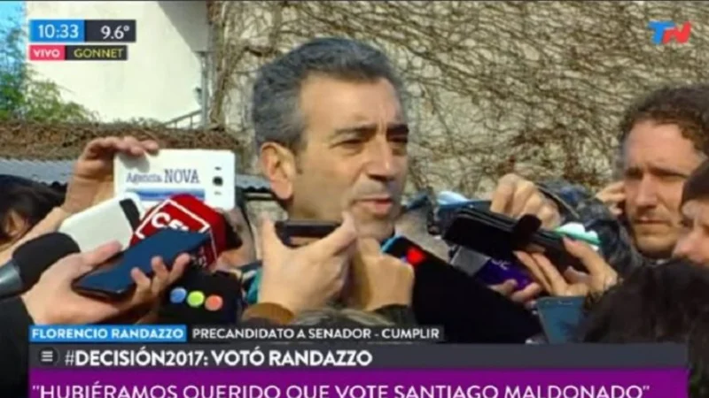 Florencio Randazzo votó y dejó un duro mensaje que sorprendió a los medios