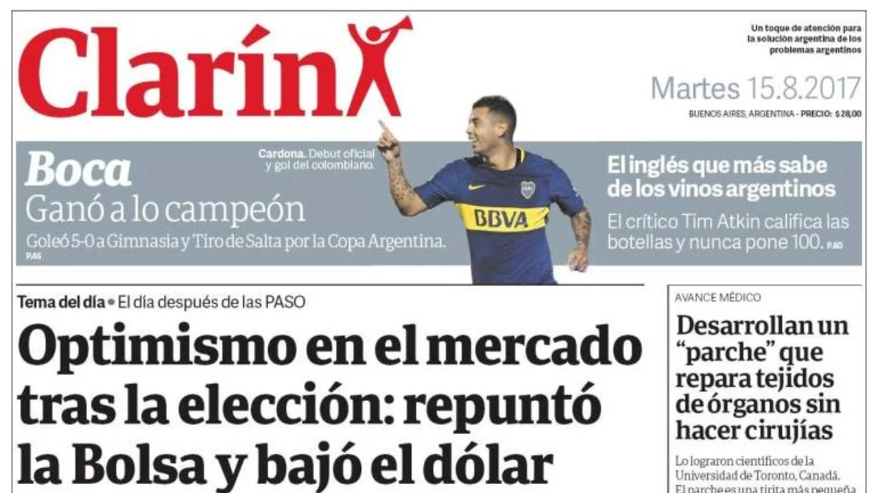 El grosero error de ortografía en la tapa del diario Clarín