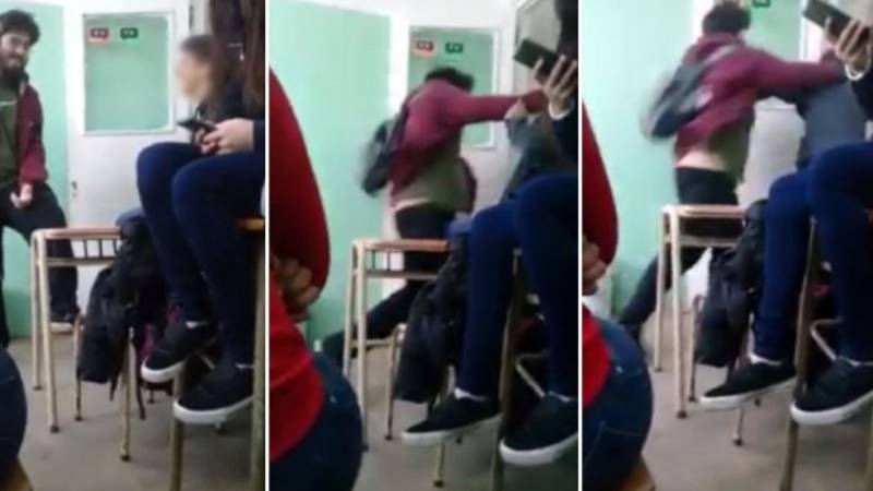 Brutal agresión: cuestionaba al kirchnerismo, quedó en ridículo y golpeó a un menor de edad