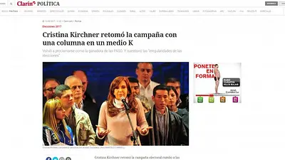 El burdo error de Clarín tras la denuncia de Cristina Kirchner por el recuento de votos El burdo error de Clarín tras la denuncia de Cristina Kirchner por el recuento de votos