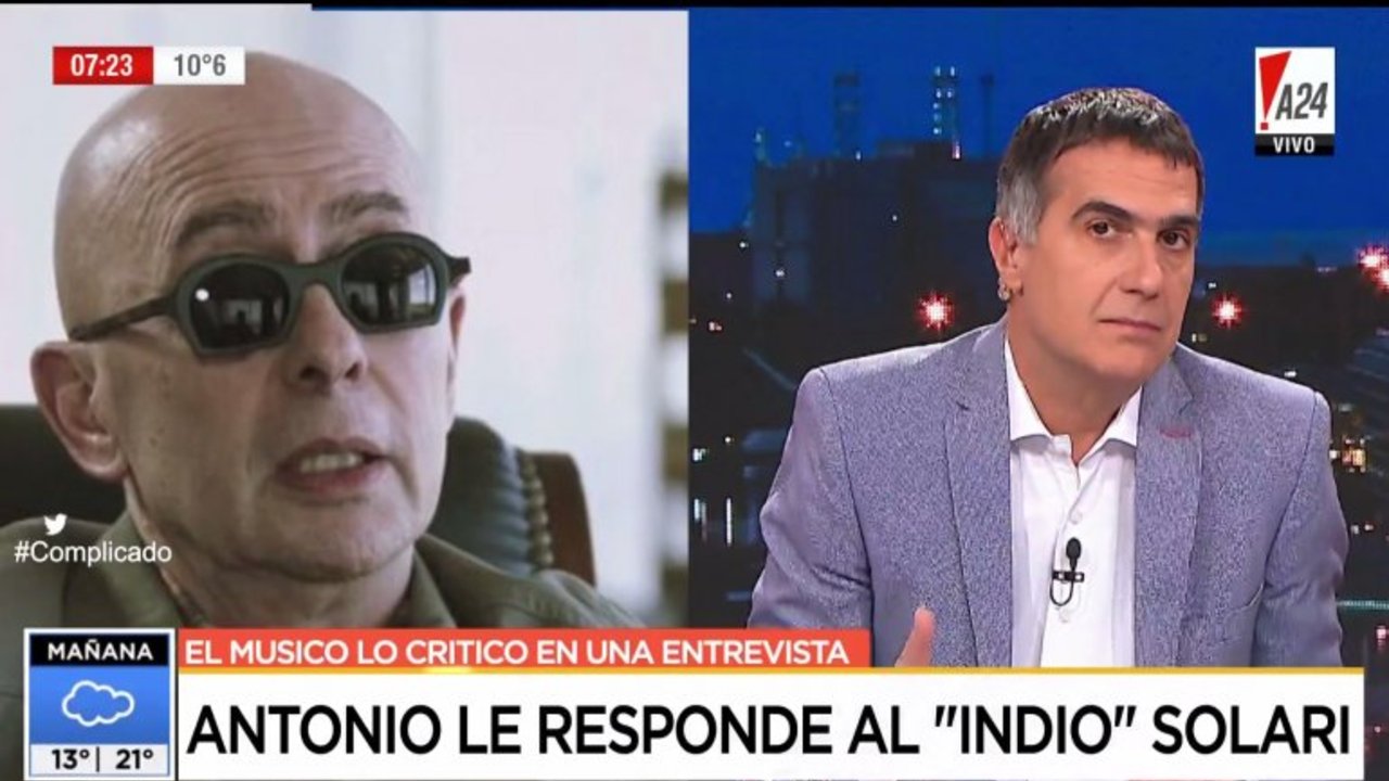 El "Indio" Solari le pegó duro a Laje y este le respondió
