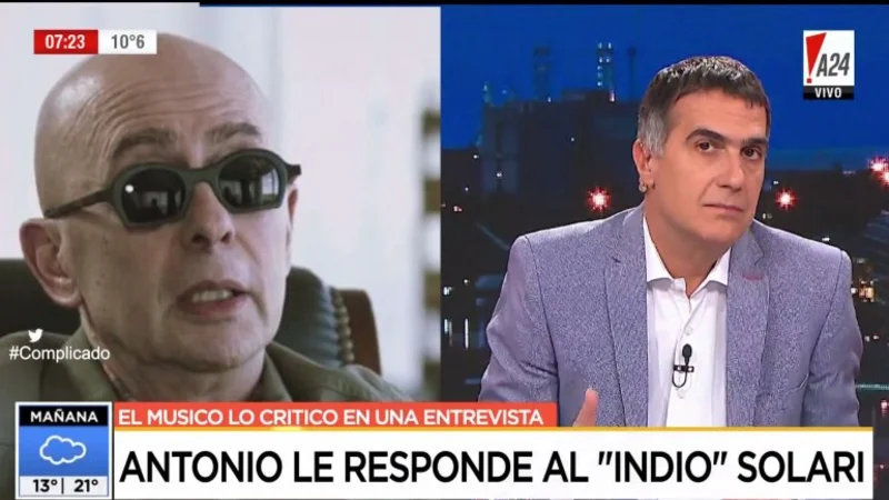El "Indio" Solari le pegó duro a Laje y este le respondió