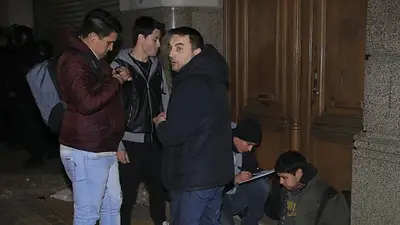 Las pintadas de los sugestivos incidentes durante la marcha por Maldonado Las pintadas de los sugestivos incidentes durante la marcha por Maldonado