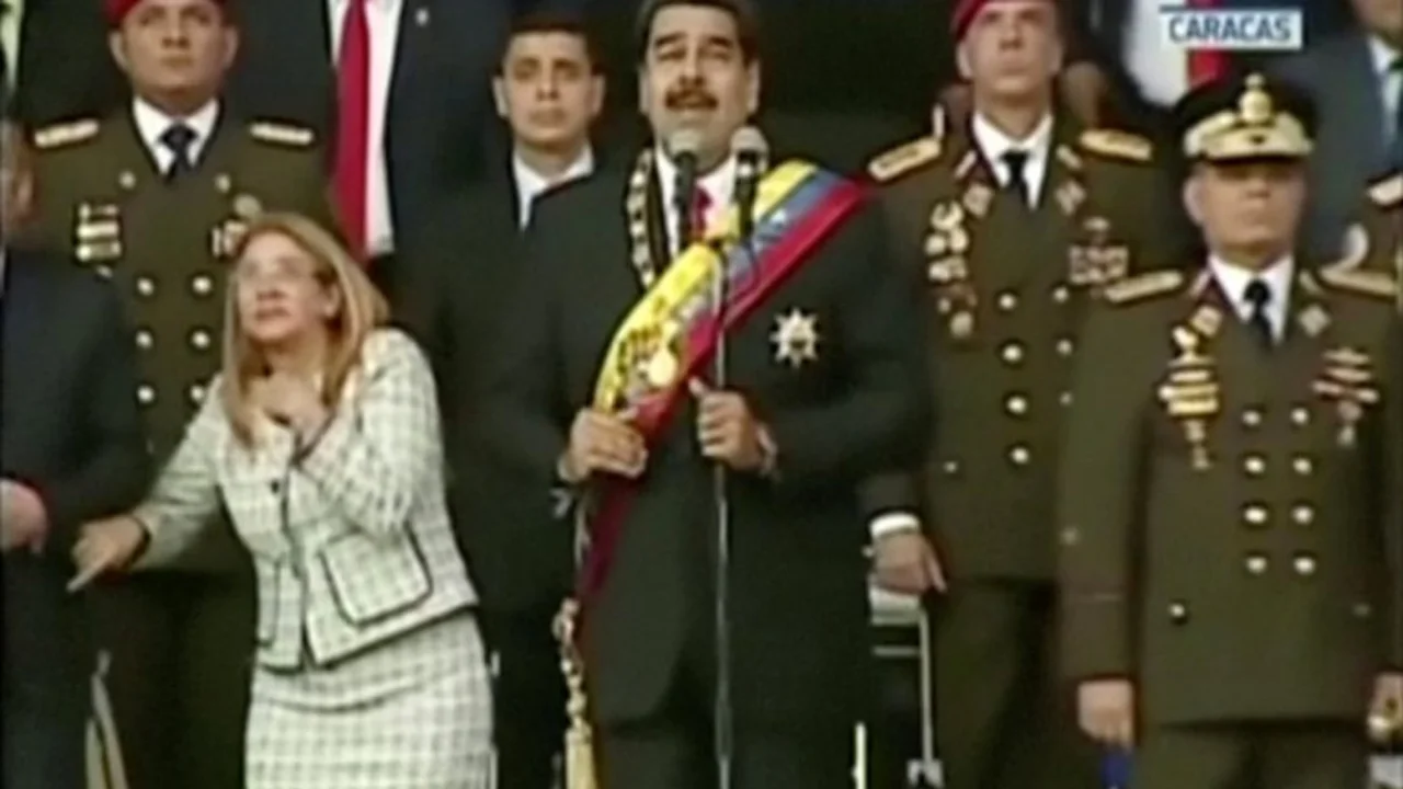 Las impactantes imágenes del atentado contra Nicolás Maduro