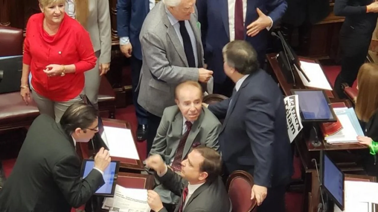 Menem faltó al 80% de las votaciones pero ya está en el Senado