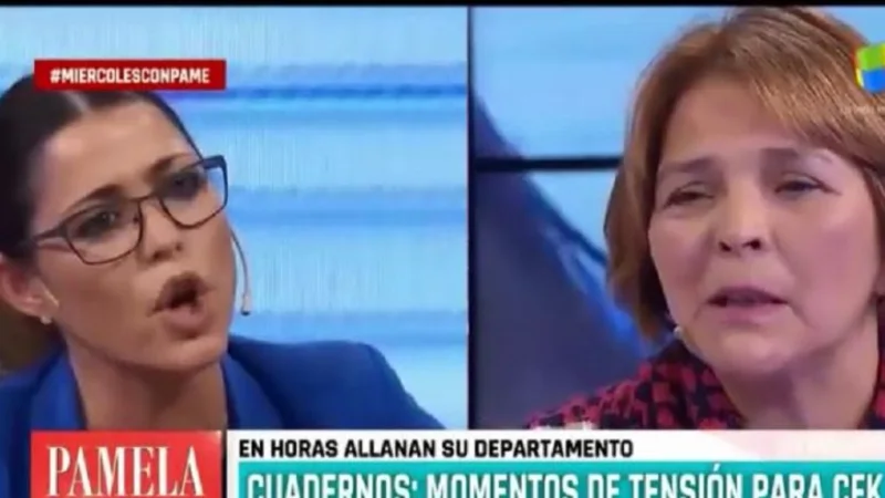 La mujer que entregó los cuadernos se peleó con Pamela David al aire: "¡Vos me dijiste otra cosa!"
