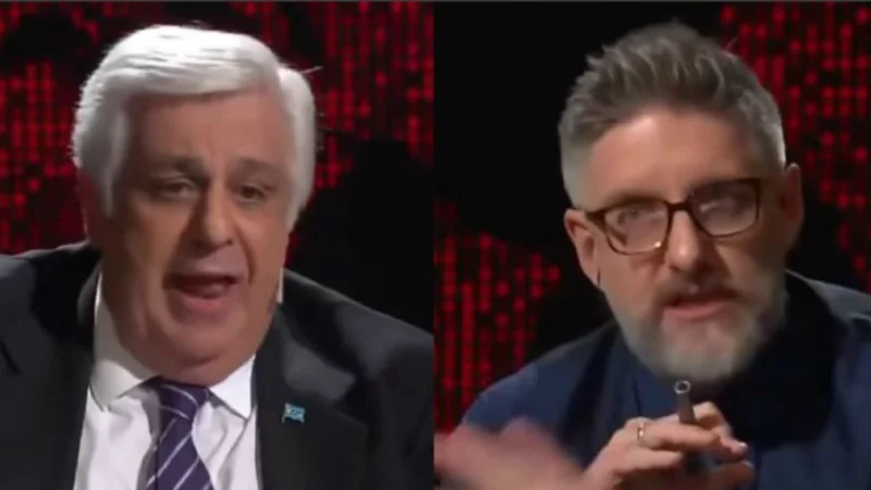 Con carteles, Samid le mostró a Novaresio como "miente el INDEC"