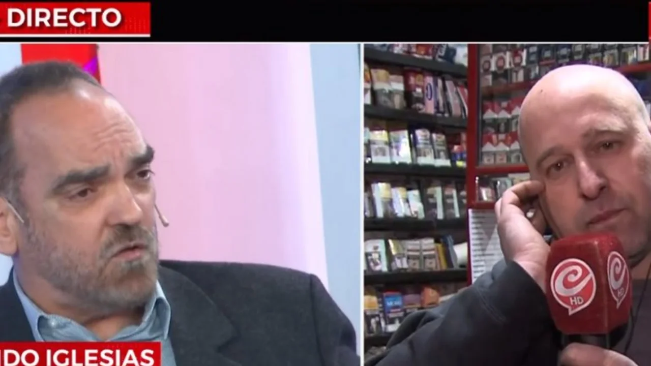 Un kioskero cruzó al aire a Fernando Iglesias por la crisis económica