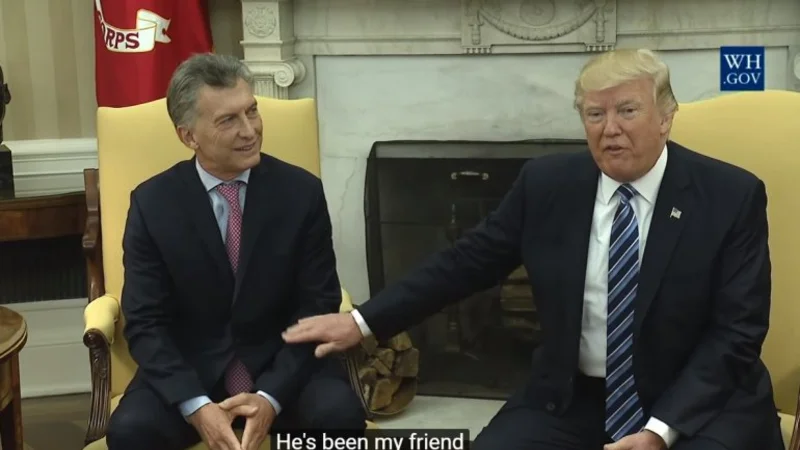 Trump vendrá a Argentina en noviembre