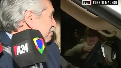 Elecciones 2019: el emotivo cruce de Alberto Fernández con una jubilada Elecciones 2019: el emotivo cruce de Alberto Fernández con una jubilada