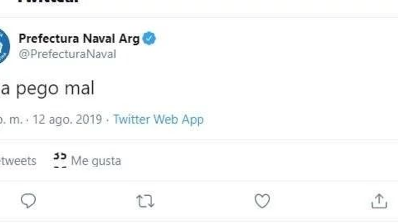 Hackearon la cuenta de Twitter de Prefectura Naval y difunden información privada