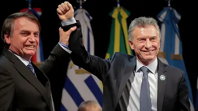 Jair Bolsonaro amenazó con echar a la Argentina del Mercosur si gana Alberto Fernández Jair Bolsonaro amenazó con echar a la Argentina del Mercosur si gana Alberto Fernández