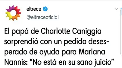 El bochornoso error de Canal 13 al hablar del escándalo de los Caniggia El bochornoso error de Canal 13 al hablar del escándalo de los Caniggia