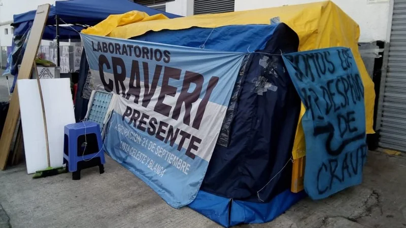 Despidos en Craveri S.A: Cinco meses de acampe y ninguna respuesta