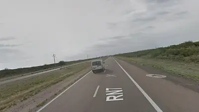 Un camionero fotografió extrañas figuras en la Ruta 7 Un camionero fotografió extrañas figuras en la Ruta 7